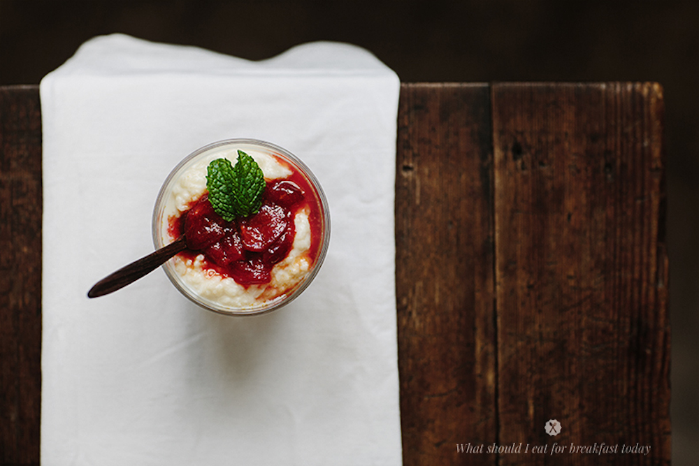 Milk-Rice-With-Cherry-Compote-1